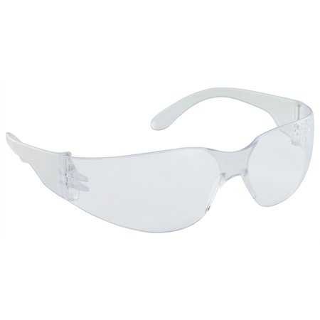 SAS SURVIVAL AIR SYS 100-Pk Of Nsx Clear Temple High-Impact Poly Clear Lens Safe Glasses 5347-00